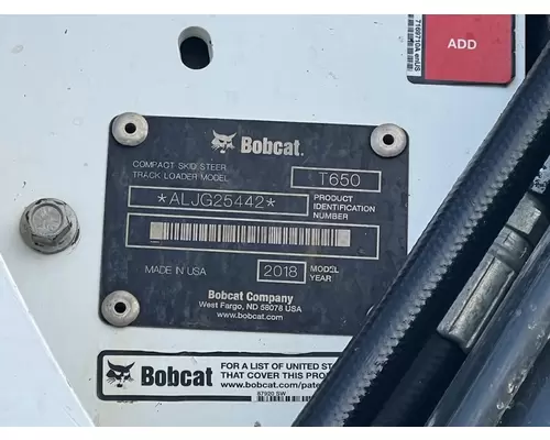 Bobcat T650 Equipment Units
