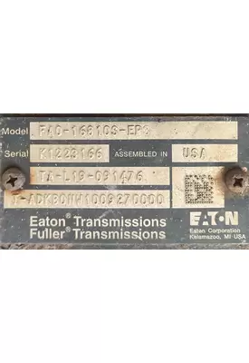 EATON/FULLER FAO-16810S-EP3 Transmission