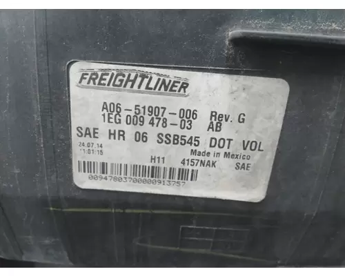 FREIGHTLINER CASCADIA 113 2018UP HEADLAMP ASSEMBLY
