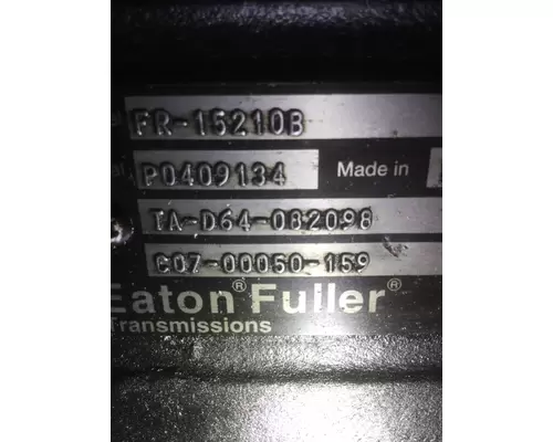 FULLER FR15210BP TRANSMISSION ASSEMBLY