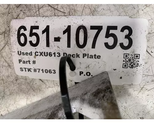 MACK CXU613 Deck Plate