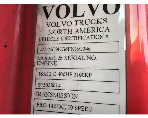 VOLVO VNL WHOLE TRUCK FOR EXPORT