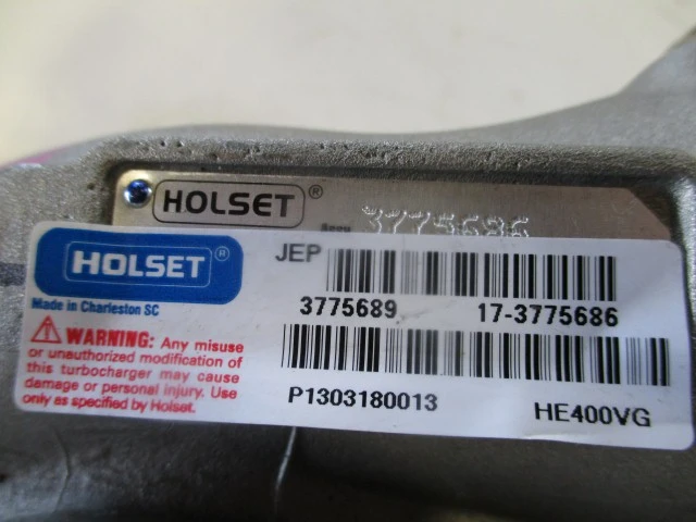 CUMMINS ISX15 TURBOCHARGER OEM# 3775691 in Athens, GA #1034785