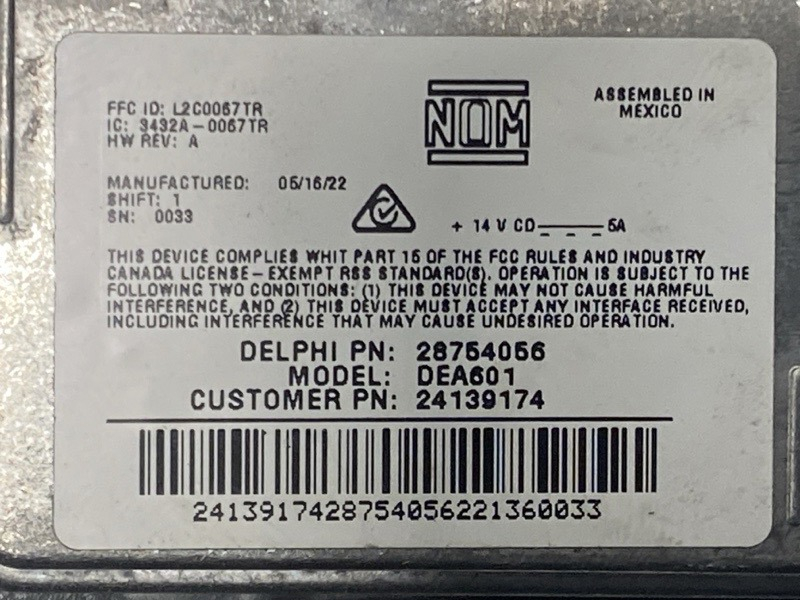 KENWORTH T680 Information Display OEM# 24139174 in Dorr, MI #751-10042