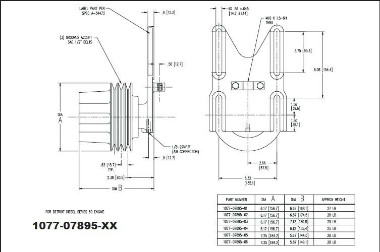 KYS 010034546 FAN CLUTCH-U278,12.5K,11 BL