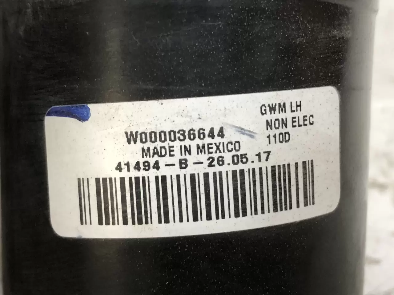 Kenworth T880 Wiper Motor, Windshield OEM# W000036644 in Kenworth T880 Wiper Motor, Windshield OEM# W000036644 in