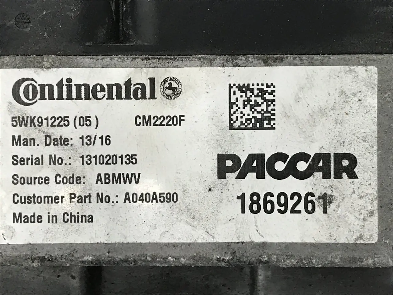 Paccar MX13 Aftertreatment Control Module (ACM) OEM# 1869261