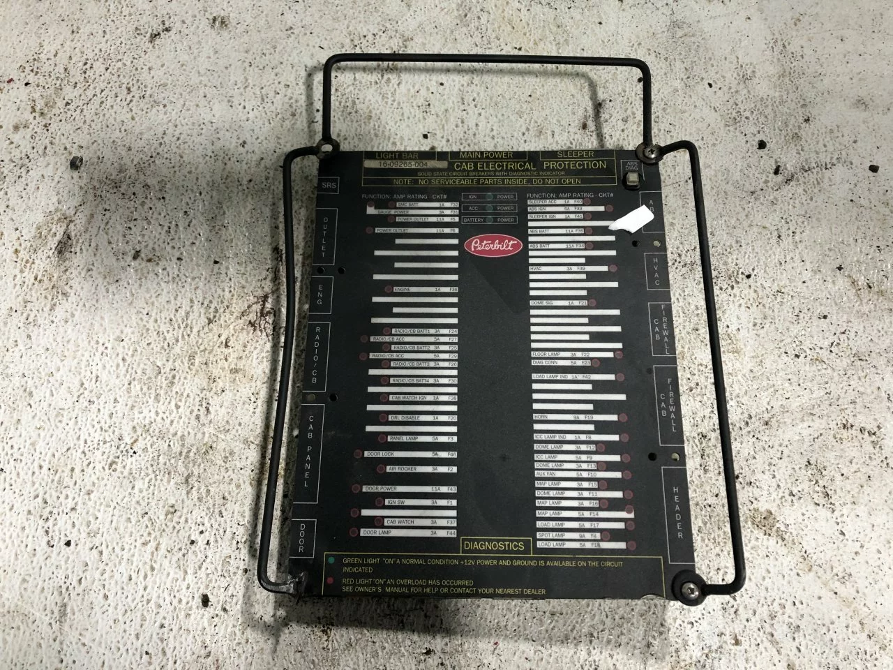Peterbilt 387 Cab Control Module CECU OEM# 16-09265-004 in