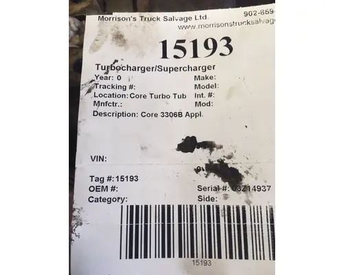 Turbocharger / Supercharger   Morrison's Truck Salvage Ltd.