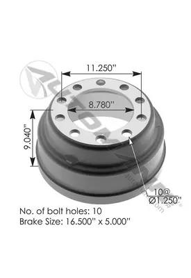 AFTERMARKET  Brake Drum