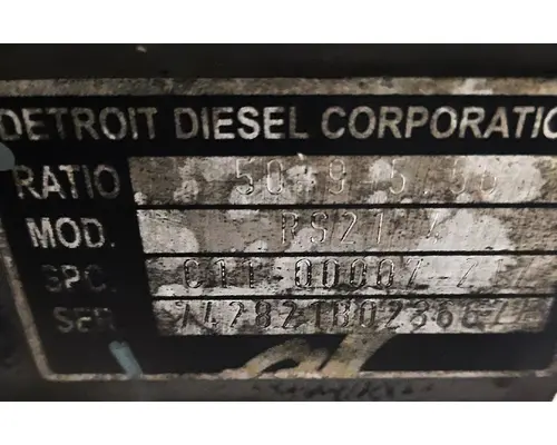 ALLIANCE ARS21.0.4R556 DIFFERENTIAL ASSEMBLY REAR REAR