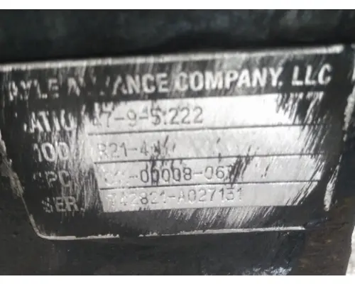 ALLIANCE R21-4NR522 DIFFERENTIAL ASSEMBLY REAR REAR