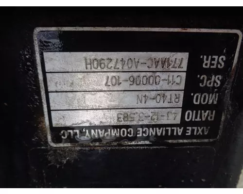 ALLIANCE RT40-4FR358 CUTOFF - SINGLE AXLE