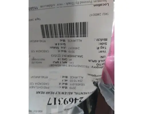 ALLIANCE RT40-4NR241 DIFFERENTIAL ASSEMBLY REAR REAR