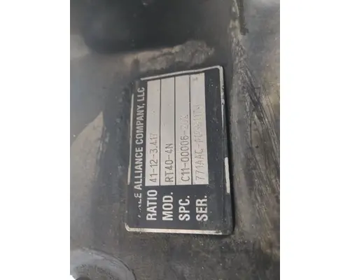 ALLIANCE RT40-4NR341 DIFFERENTIAL ASSEMBLY FRONT REAR