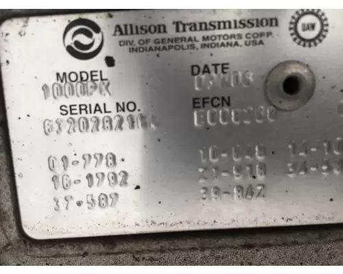 ALLISON 1000 SERIES Transmission Assembly