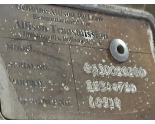 ALLISON 1000 SERIES TransmissionTransaxle Assembly