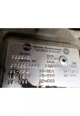 ALLISON 1000HS TRANSMISSION ASSEMBLY