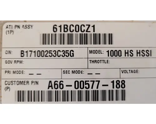 ALLISON 1000HS Transmission ECMs