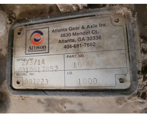 ALLISON 1000HS TransmissionTransaxle Assembly