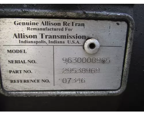 ALLISON 1000 TRANSMISSION ASSEMBLY