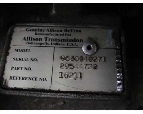 ALLISON 1000 TRANSMISSION ASSEMBLY