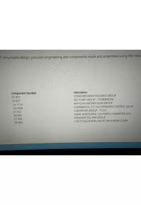 ALLISON 1750RDS Transmission Assembly