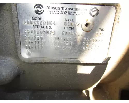 ALLISON 2000 SERIES Transmission Assembly