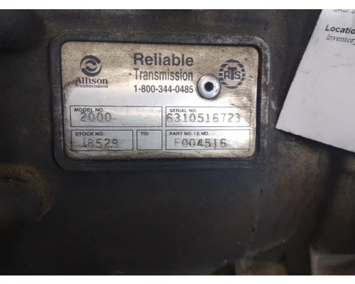 ALLISON 2000PTS TRANSMISSION ASSEMBLY