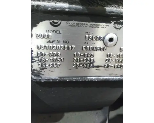 ALLISON 2000 TRANSMISSION ASSEMBLY