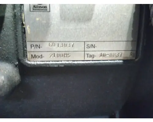 ALLISON 2100HS GEN 4-5 TRANSMISSION ASSEMBLY