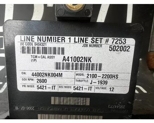 ALLISON 2100HS ECM (Transmission)