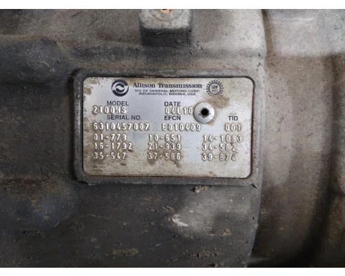 ALLISON 2100HS TRANSMISSION ASSEMBLY
