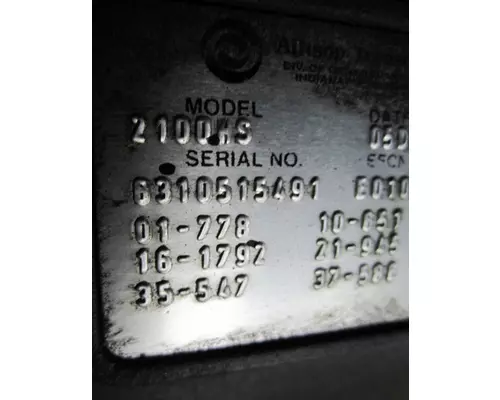 ALLISON 2100HS TRANSMISSION ASSEMBLY