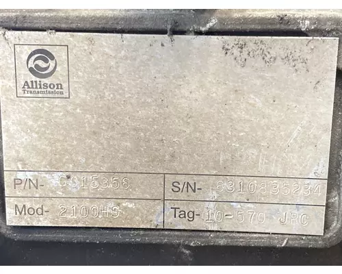 ALLISON 2100HS Transmission Assembly