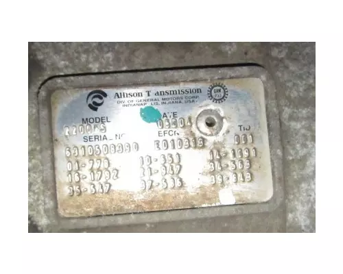 ALLISON 2200HS TRANSMISSION ASSEMBLY