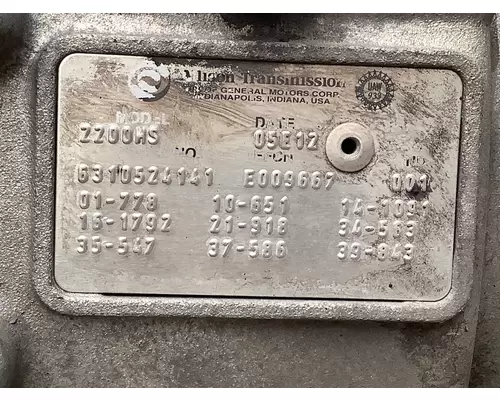 ALLISON 2200HS Transmission Assembly