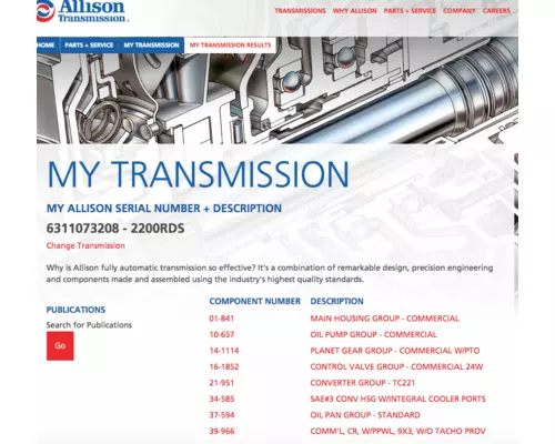 ALLISON 2200RDS Transmission