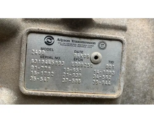 ALLISON 2400 SERIES Transmission Assembly