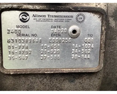 ALLISON 2400 SERIES Transmission Assembly