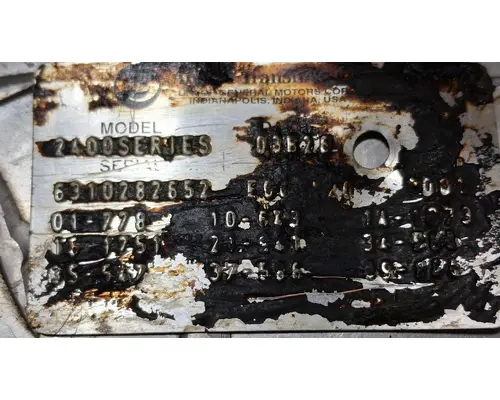 ALLISON 2400 SERIES TransmissionTransaxle Assembly