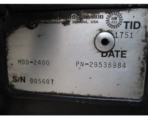 ALLISON 2400 TRANSMISSION ASSEMBLY