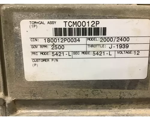 ALLISON 2400 TRANSMISSION CONTROL MODULE (TCM)