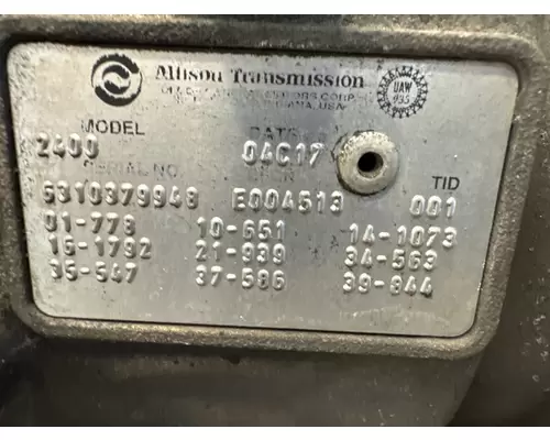 ALLISON 2400 Transmission Assembly