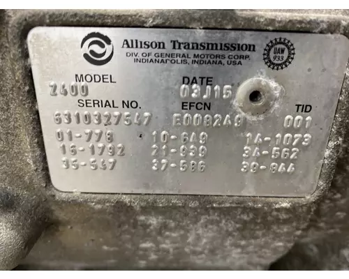 ALLISON 2400 Transmission