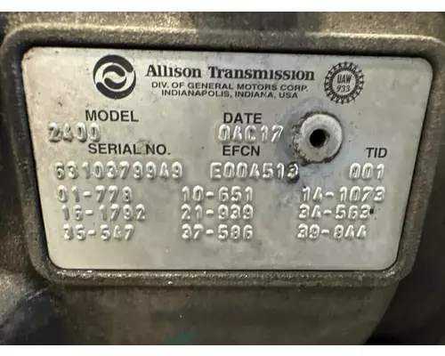 ALLISON 2400 Transmission