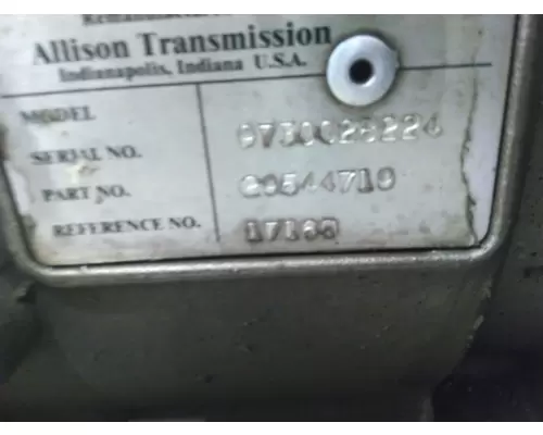ALLISON 2500PTS GEN 4-5 TRANSMISSION ASSEMBLY