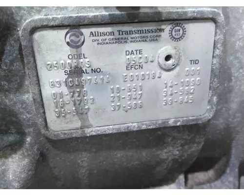 ALLISON 2500RDS TRANSMISSION ASSEMBLY