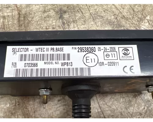 ALLISON 29538360 Automatic Transmission Parts, Misc.