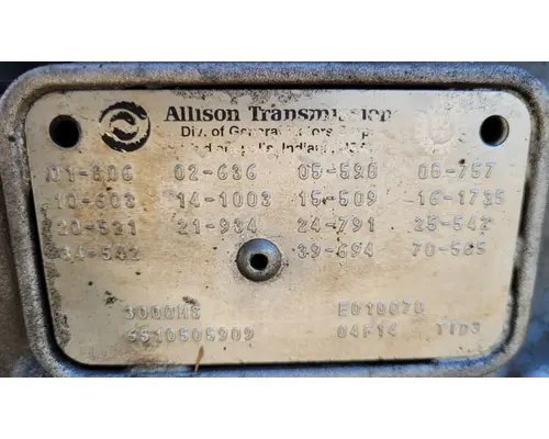 ALLISON 3000HS TransmissionTransaxle Assembly
